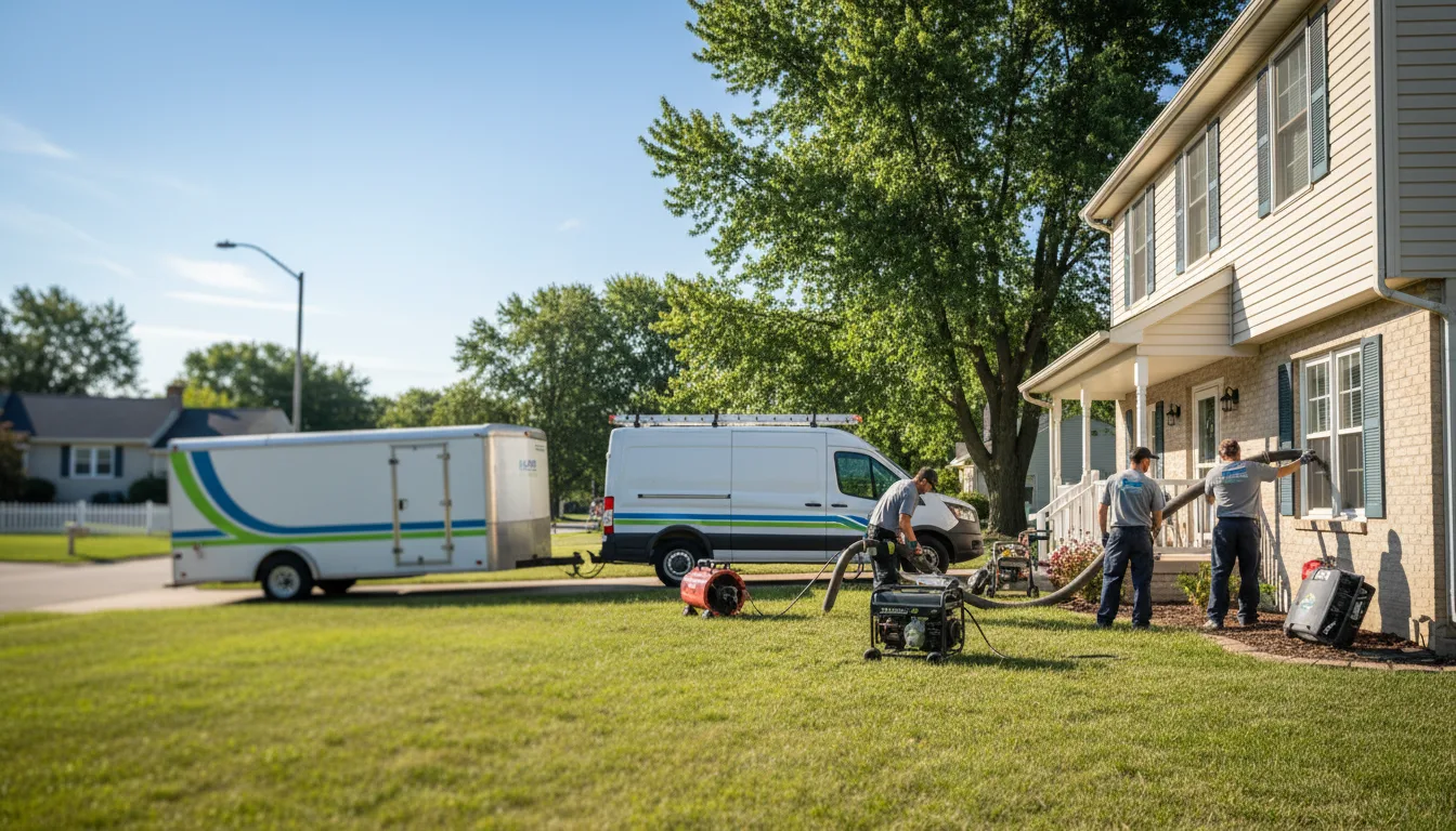 Flooded Basement Restoration And Cleanup With Repair in Fayette, IA near me